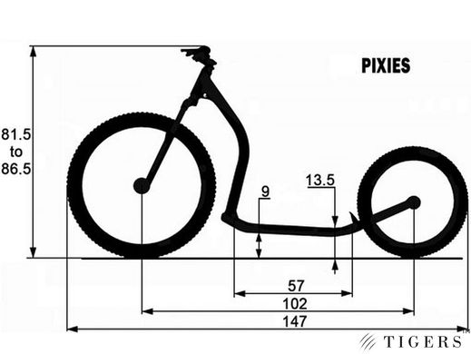 Gravity Scooters PIXIES Самокат МТВ детский